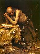 Teodor Axentowicz The Anchorite oil painting on canvas